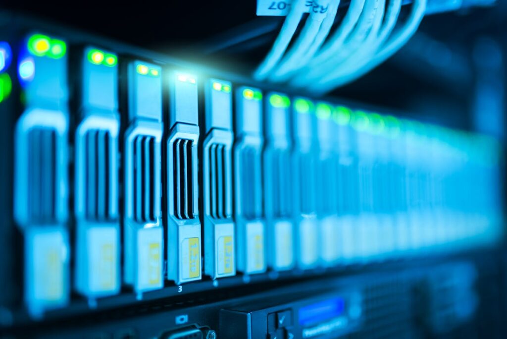 Data center e server per hosting e domini web