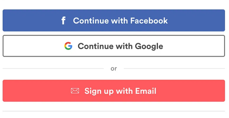 vantaggi social login