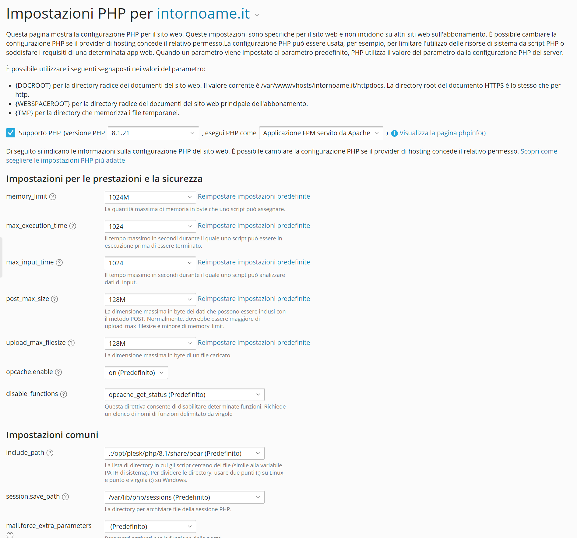 come aumentare il limite di memoria php g tech group