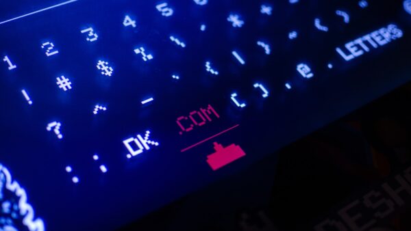 black and blue computer keyboard