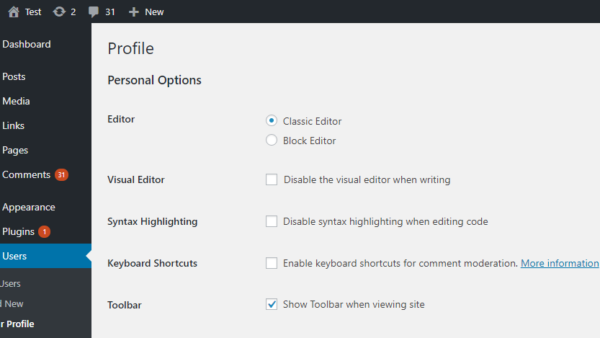 classic editor wordpress