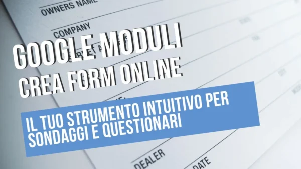 Google moduli per sondaggi online.