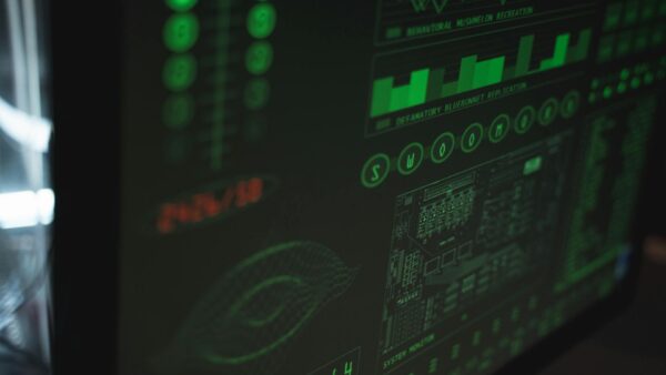 Monitor con interfaccia di sicurezza informatica e crittografia