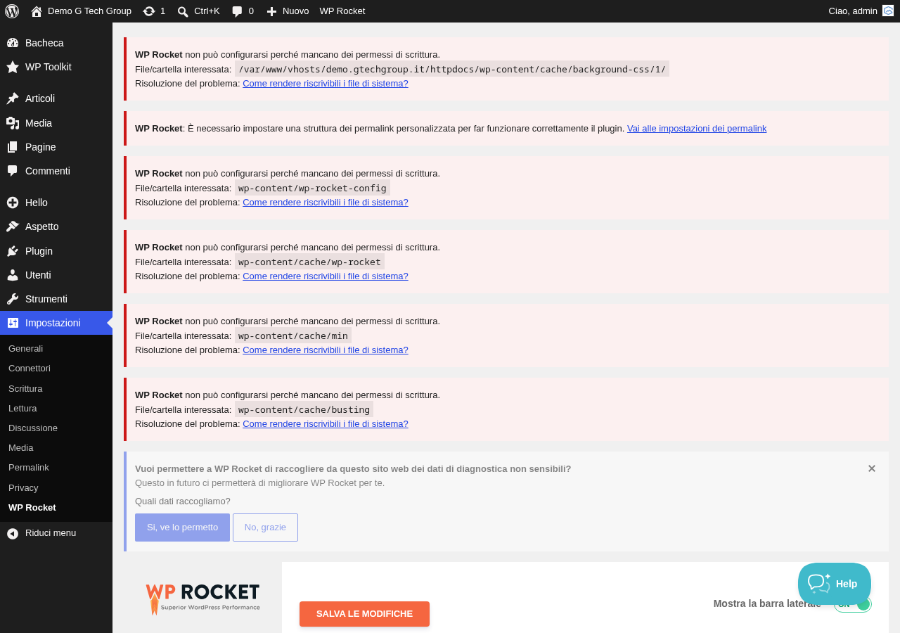 Sezione CDN di WP Rocket con i campi per la configurazione del CNAME e le opzioni di esclusione file dal CDN