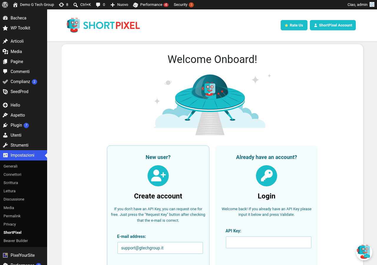 Configurazione dettagliata formato WebP Google