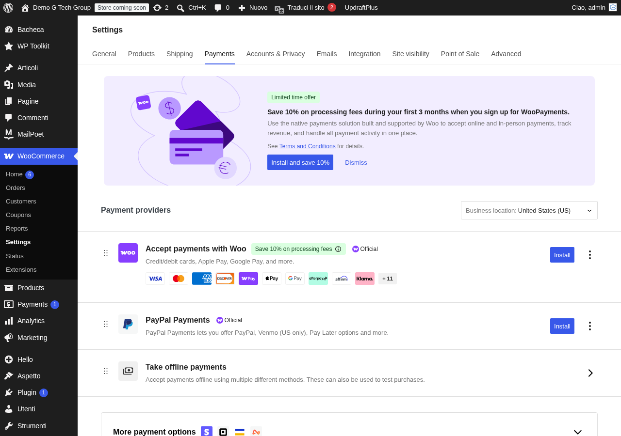 Configurazione dei pagamenti WooCommerce con focus sulla sicurezza delle transazioni