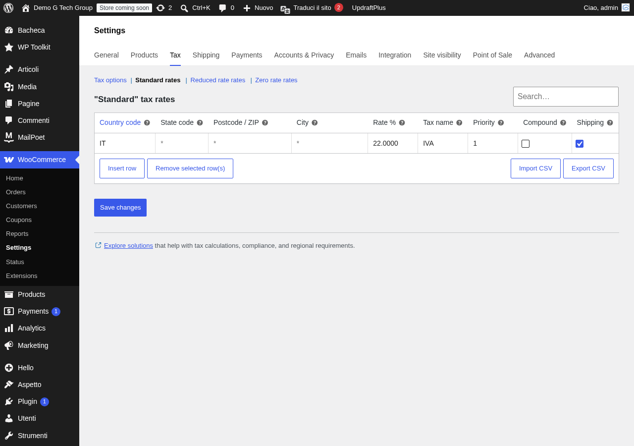 Configurazione IVA e tasse in WooCommerce per il mercato italiano