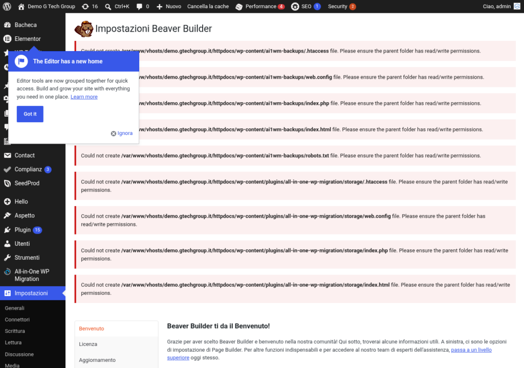 Beaver Builder Settings