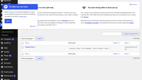 Contact Form 7 Lista Form