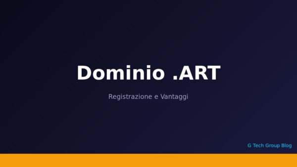 Dominio .ART Registrazione