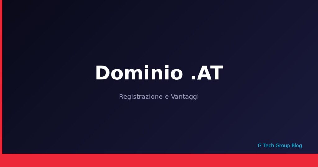 Dominio .AT Registrazione