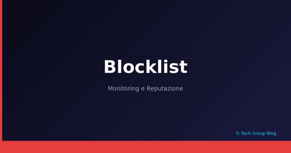 Dominio Blocklist Registrazione
