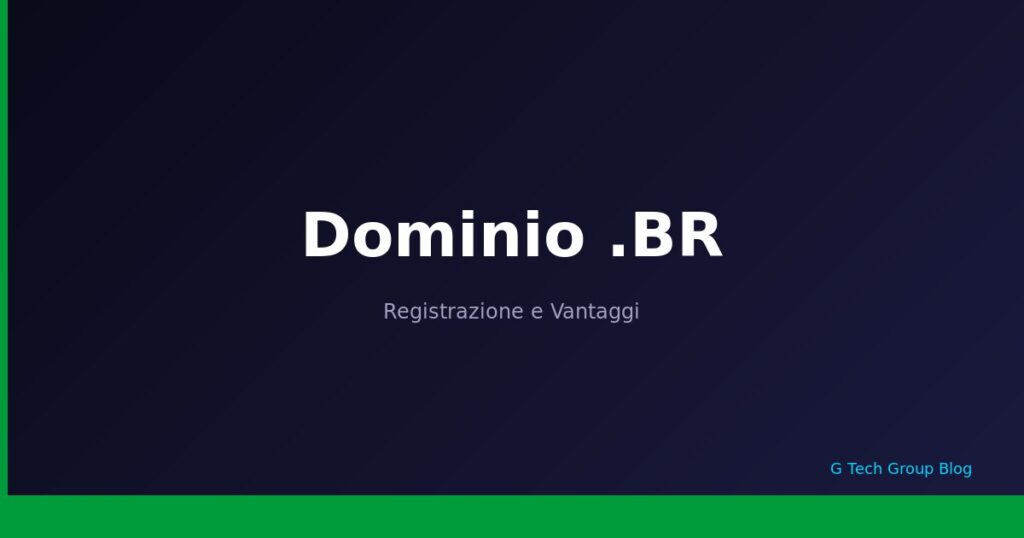 Dominio .BR Registrazione