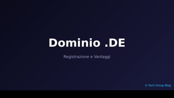 Dominio .DE Registrazione