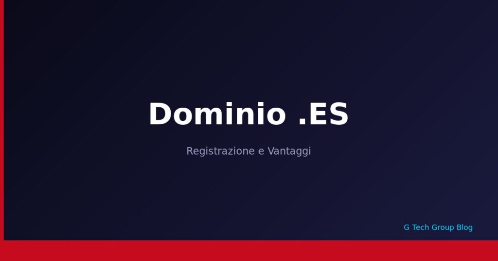 Dominio .ES Registrazione