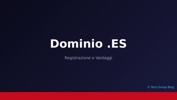 Dominio .ES Registrazione