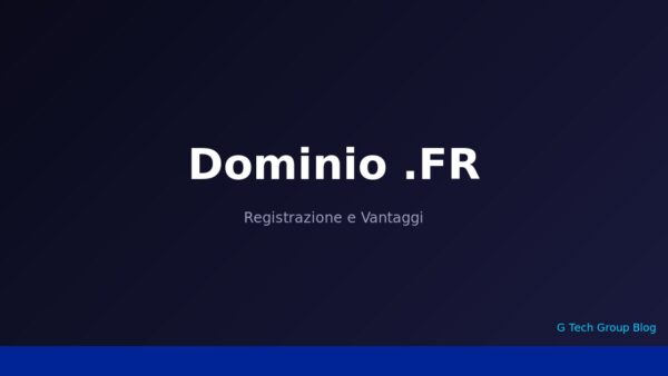Dominio .FR Registrazione