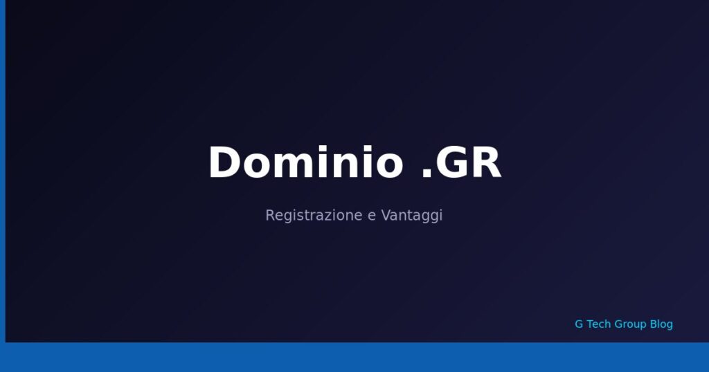 Dominio .GR Registrazione