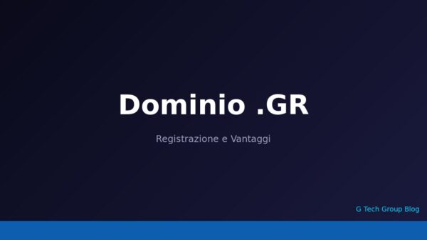 Dominio .GR Registrazione