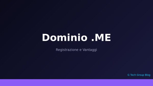 Dominio .ME Registrazione