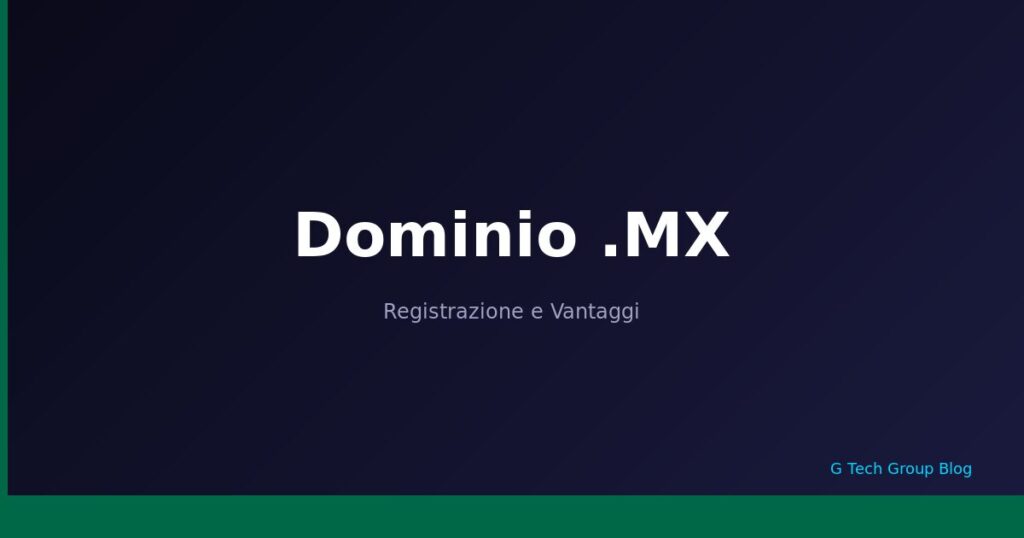 Dominio .MX Registrazione