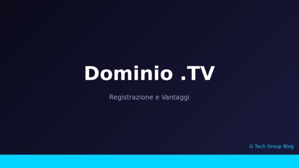 Dominio .TV Registrazione