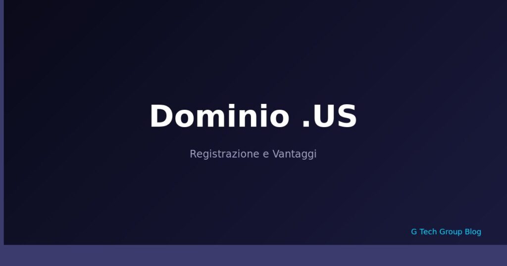 Dominio .US Registrazione
