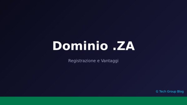 Dominio .ZA Registrazione