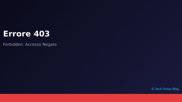 Errore 403 Forbidden