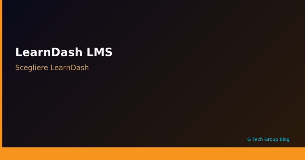 LearnDash Scegliere LearnDash