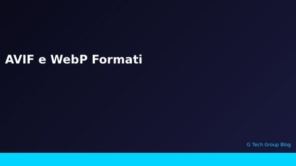 AVIF e WebP Formati