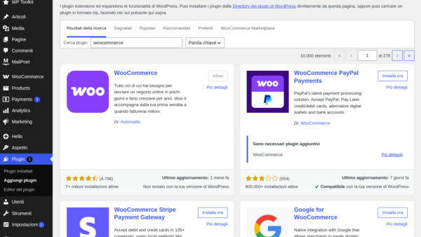 WooCommerce Ricerca Plugin