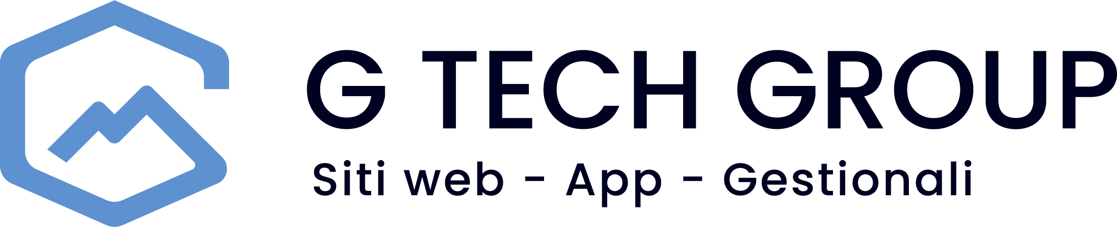 Logotipo de G TECH GROUP con servicios digitales.