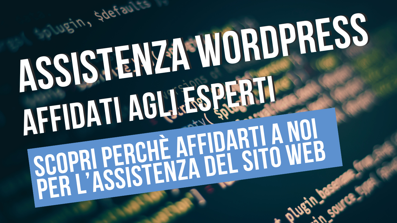 Assistenza esperta WordPress per siti web.