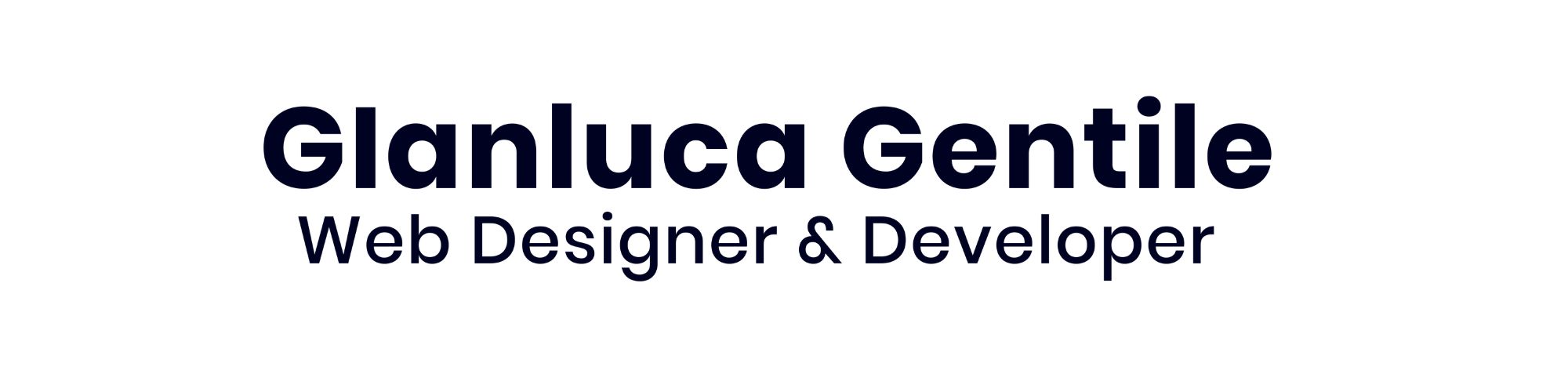 Logotipo profesional de Gianluca Gentile, diseñador web.