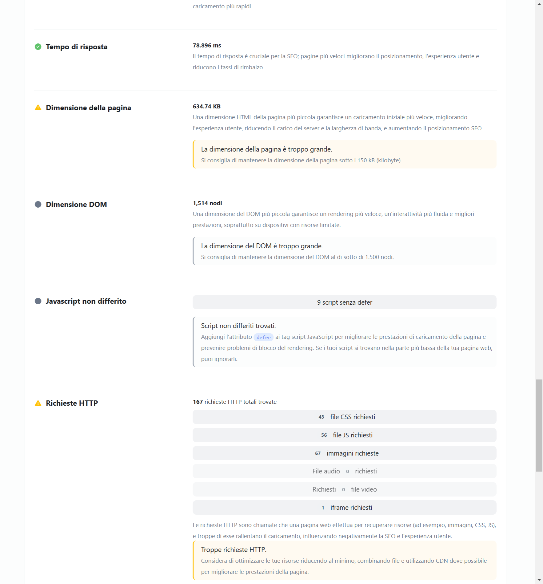 SEO analysis and web page optimisation